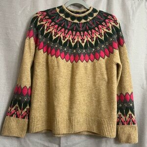 Vince Camuto Fair Isle Geometric Sweater
